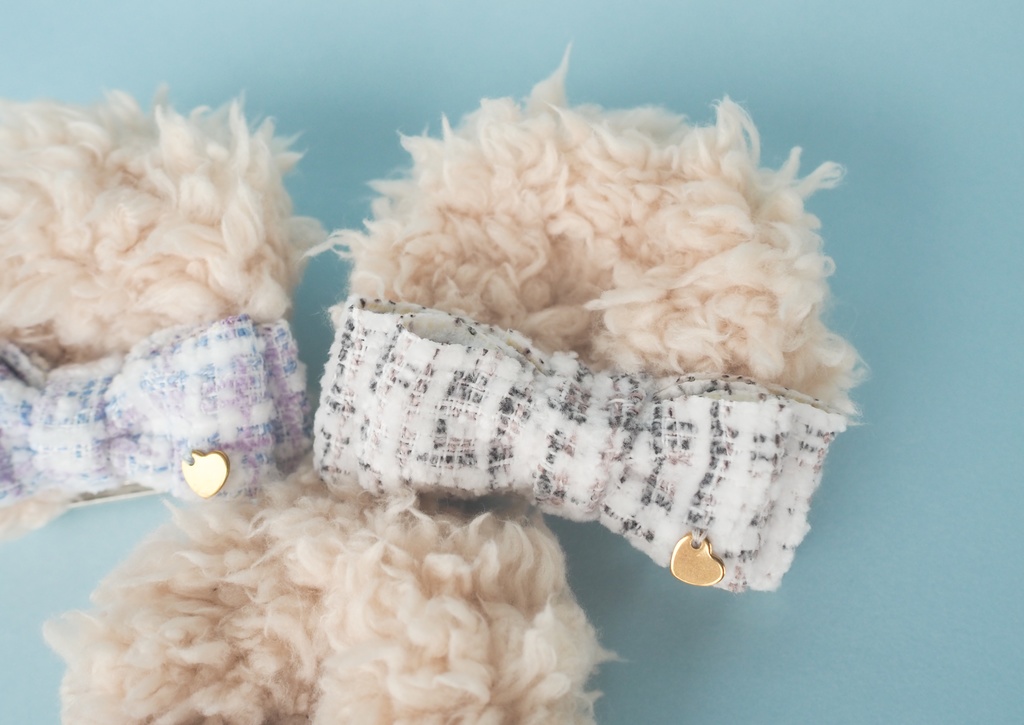 【限定】ツイードりぼん くま耳 (ベージュ)