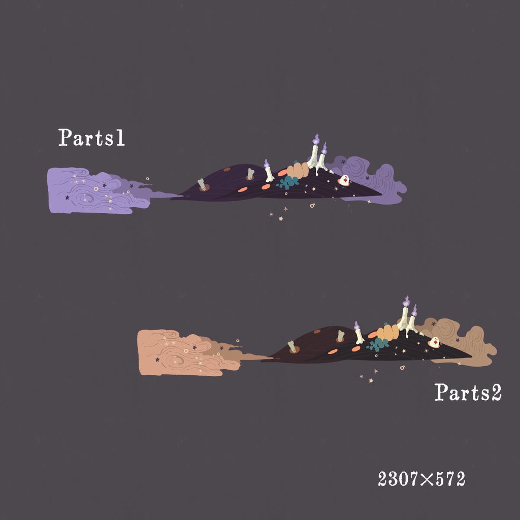 ハロウィンな配信画面