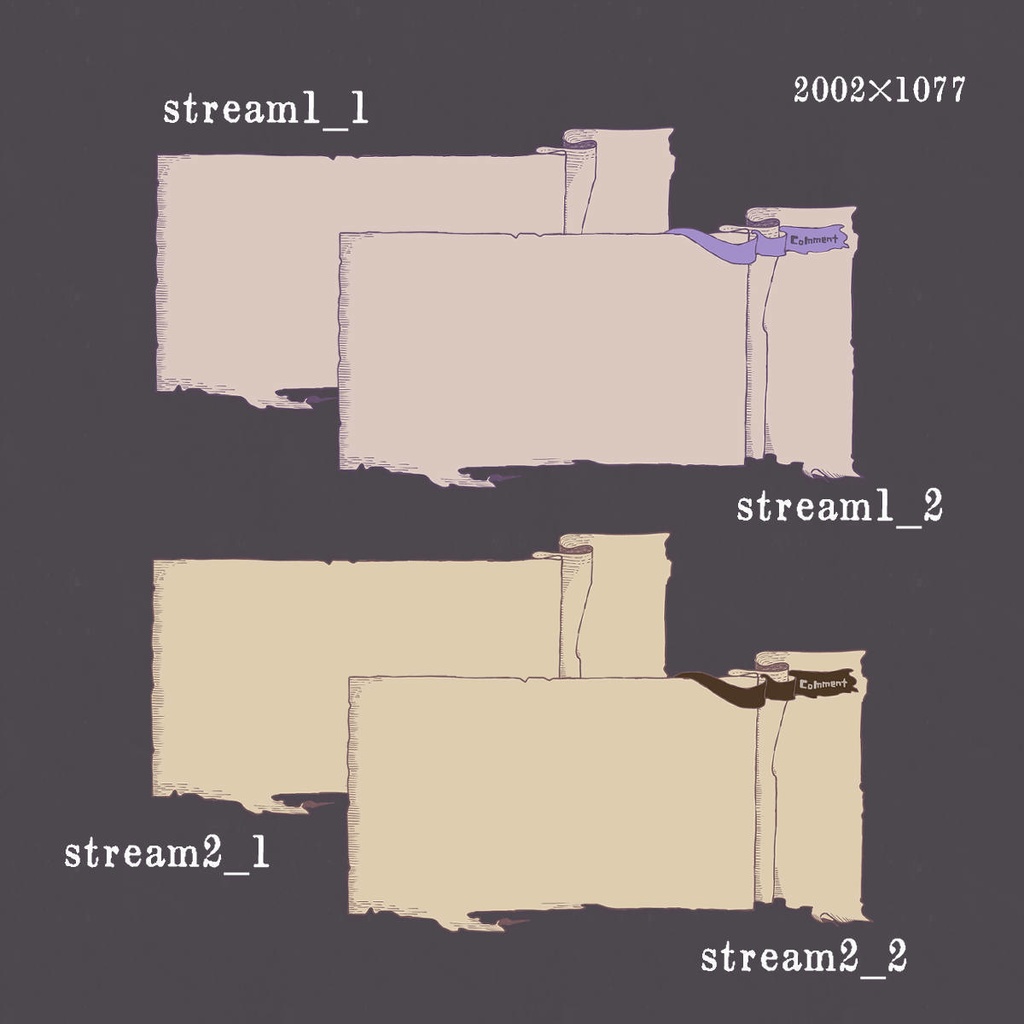 ハロウィンな配信画面
