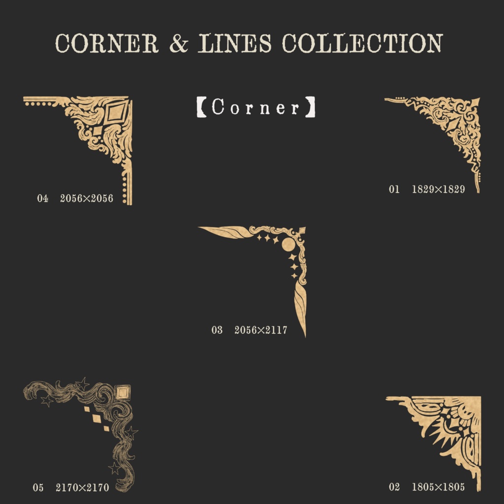 Corner and lines Collection