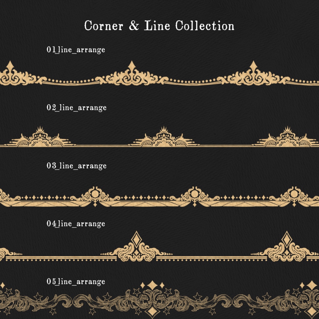 Corner and lines Collection