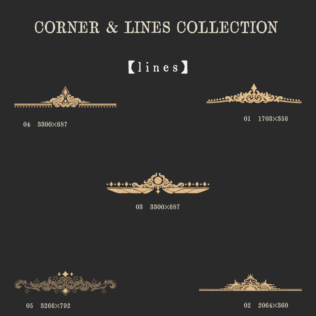 Corner and lines Collection