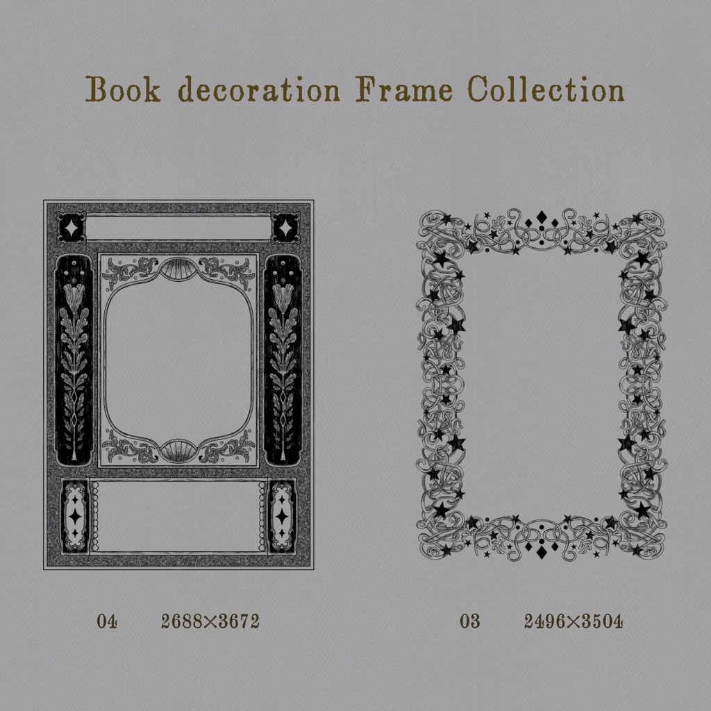 Book decoration Frame Collection