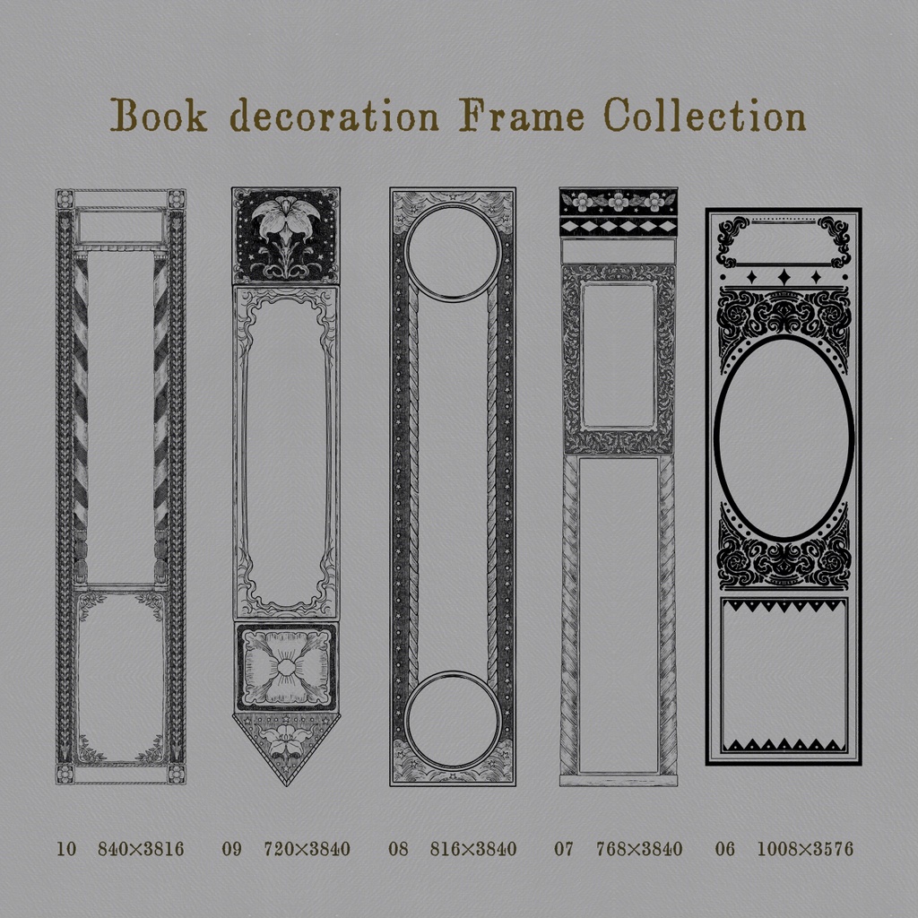 Book decoration Frame Collection