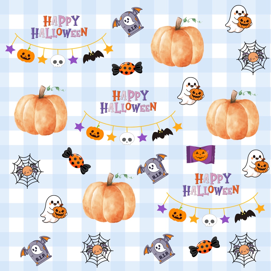 ☆ハロウィン画像☆【ブルーチェック】