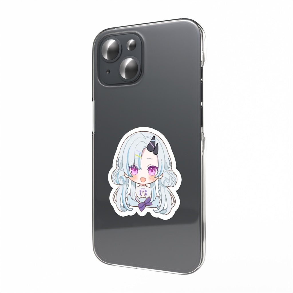 〖 常設 〗花鞠ゆらスマホステッカー｜ツインおだんご