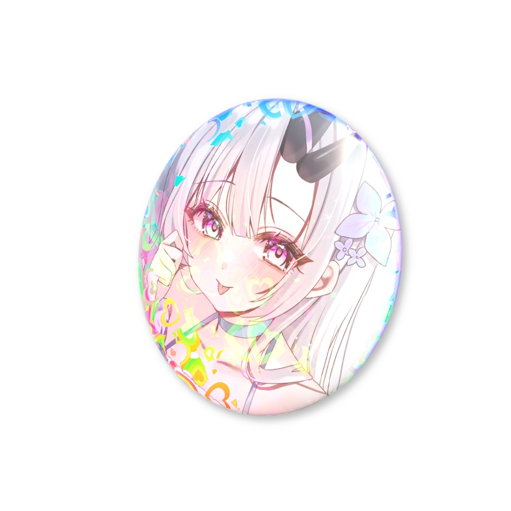 〖 期間限定 〗花鞠ゆら誕生日記念2026ホログラム缶バッジ