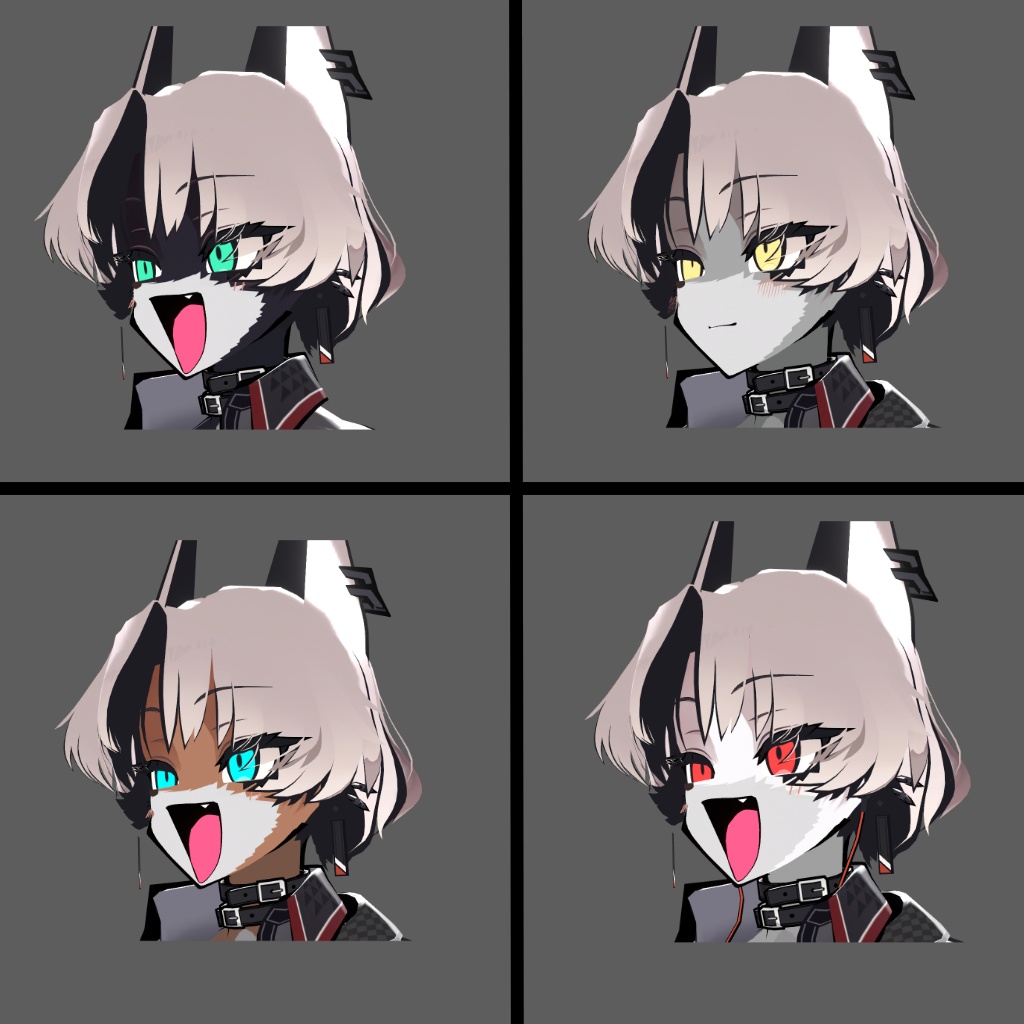 SiuSiuケモ化 Blend Shape&Texture&ケモ鼻モデル
