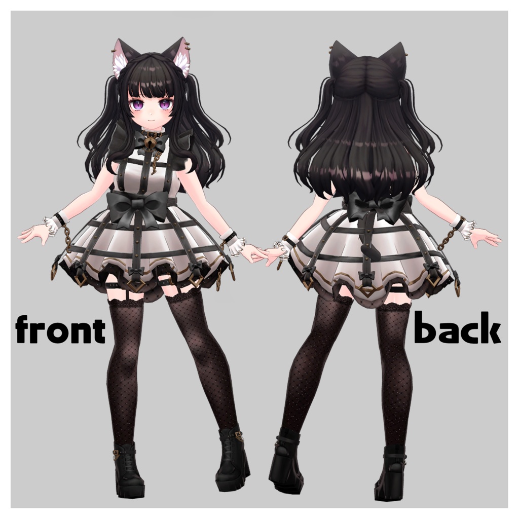 【VRChat向けオリジナル3Dモデル】”ミラリス”