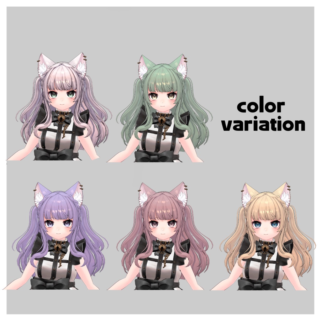 【VRChat向けオリジナル3Dモデル】”ミラリス”