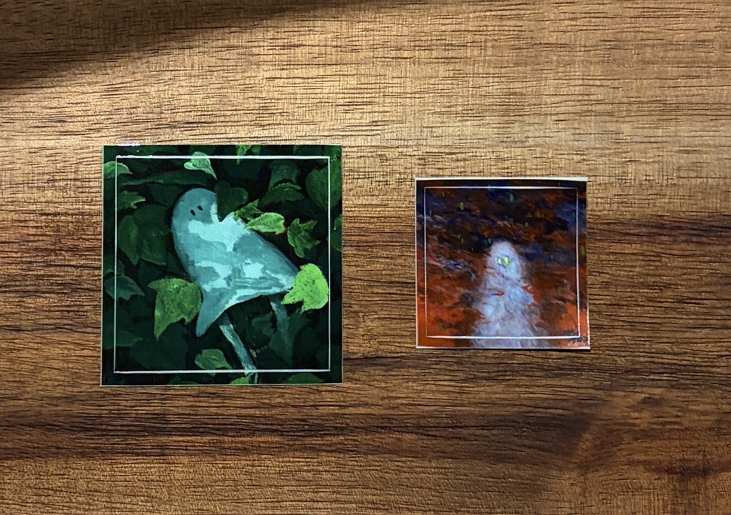 正方形ステッカー２種