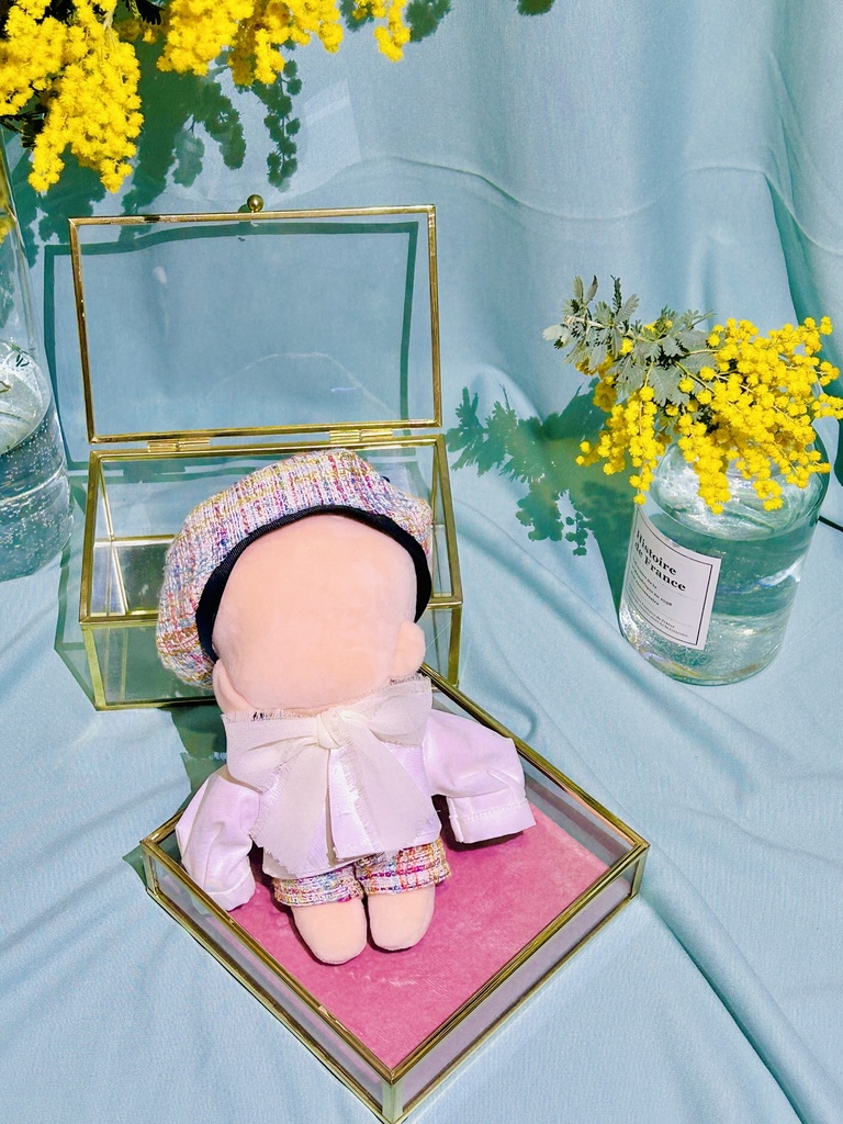 春のバルーン袖 ツィード、さくら