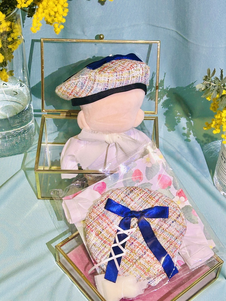 春のバルーン袖 ツィード、さくら