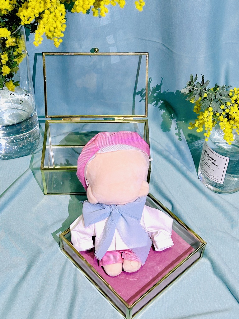 春のバルーン袖 ツィード、さくら