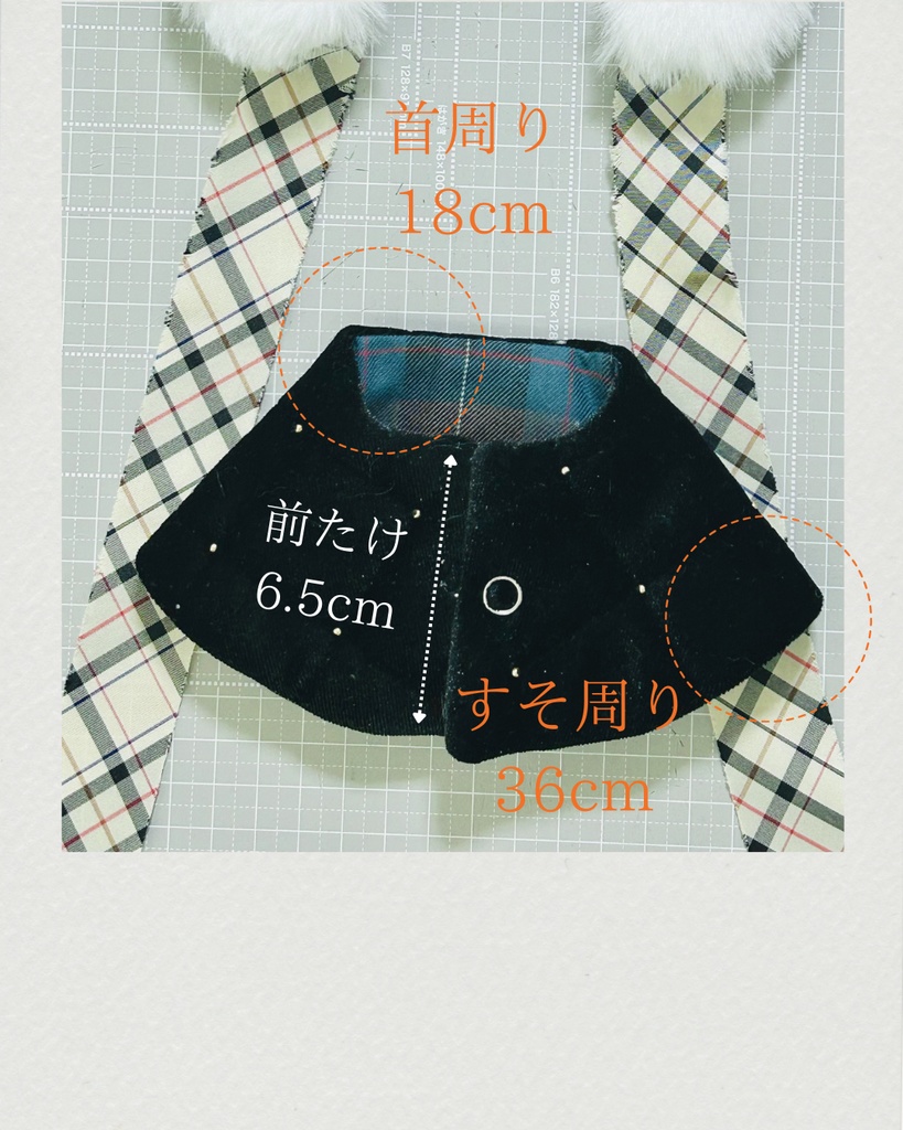 冬のダブルポンチョ