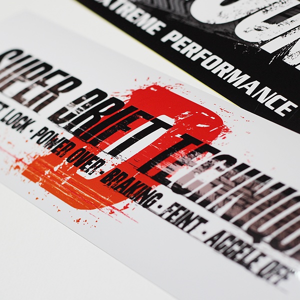 SUPER DRIFT TECHNIQUE STICKER - スーパードリフトテクニック ステッカー / JDM USDM カスタム