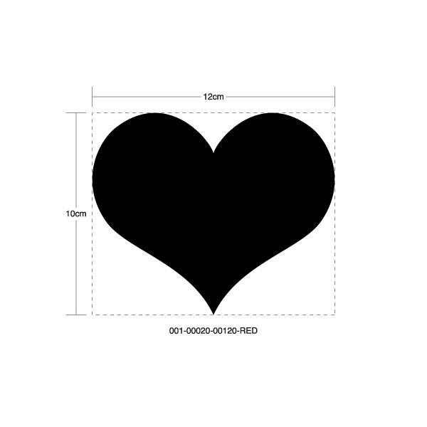 180SX HEART RED STICKER - ワンエイティエスエックス ハート レッド ステッカー / NISSAN 日産 JDM ドリフト