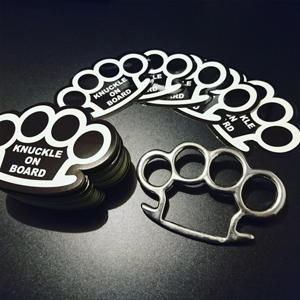 KNUCKLE ON BOARD STICKER - ナックルオンボード ステッカー / ストリート カイザーナックル JDM USDM