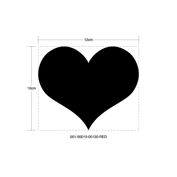 SILVIA HEART RED STICKER - シルビア ハート レッド ステッカー / NISSAN 日産 JDM ドリフト カスタム