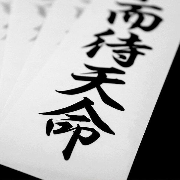 盡人事而待天命 STICKER - カッティングステッカー / 漢字 カスタム