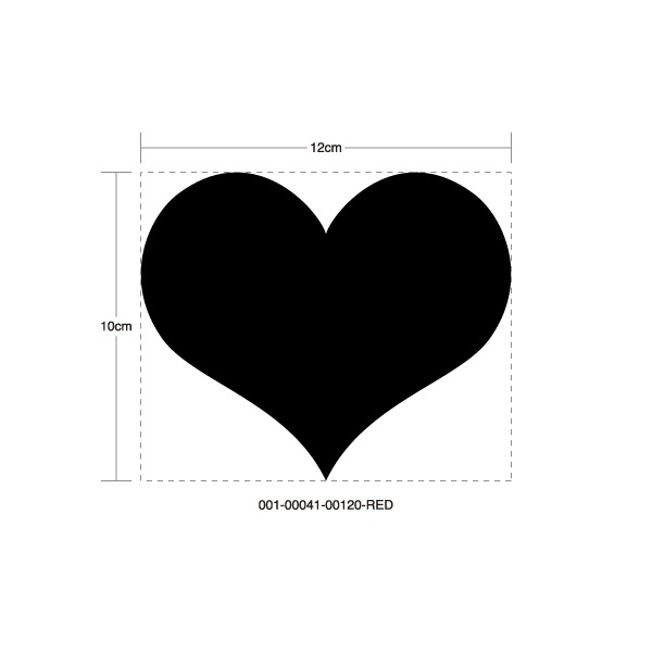 Lapin HEART RED STICKER - ラパン ハート レッド ステッカー / SUZUKI スズキ