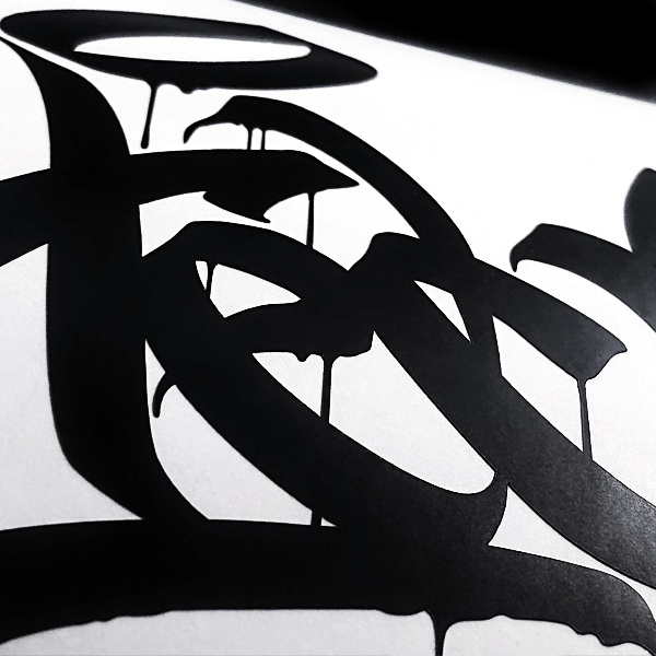 VTEC HANDSTYLE STICKER - ブイテック カッティングステッカー / EASYSICKS イージーシックス CIVIC シビック