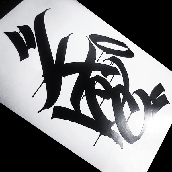 VTEC HANDSTYLE STICKER - ブイテック カッティングステッカー / EASYSICKS イージーシックス CIVIC シビック