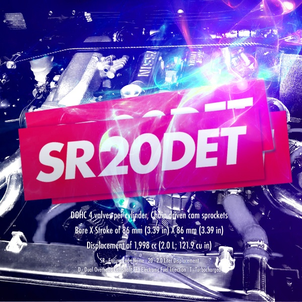 SR20DET RED STICKER - ステッカー / JDM USDM SILVIA 180SX シルビア カスタム ドリフト