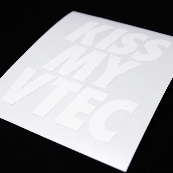 KISS MY VTEC STICKER - キスマイブイテック ステッカー / JDM カスタム シビック CIVIC