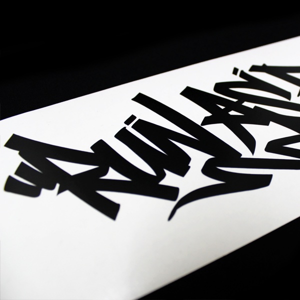 RUN AS FXXK STICKER - カッティングステッカー / EASYSICKS イージーシックス JDM タギング