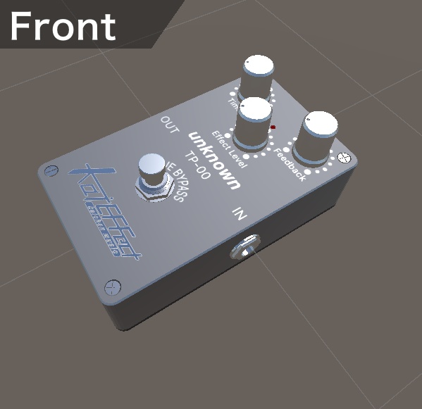 【3Dモデル】コンパクトエフェクター EF-01