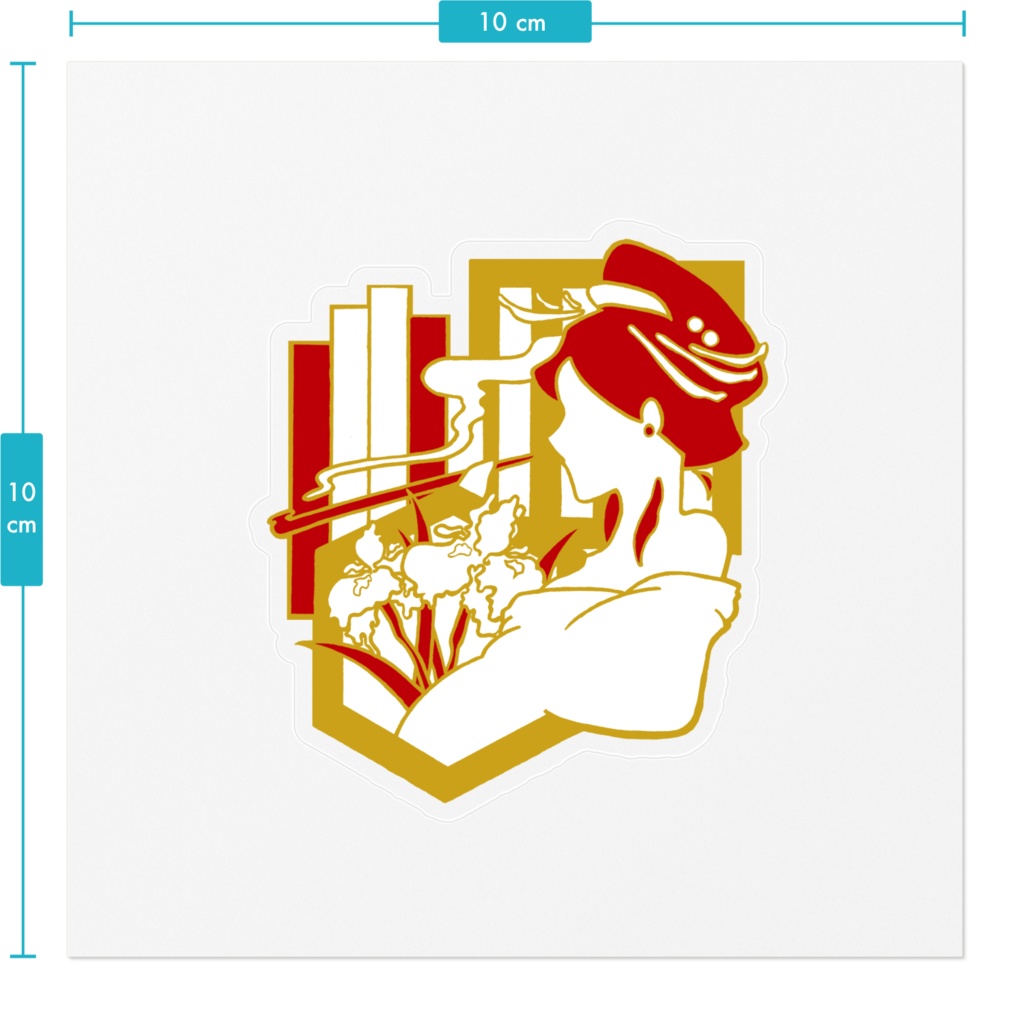 【寄席】《赤》クリアステッカー