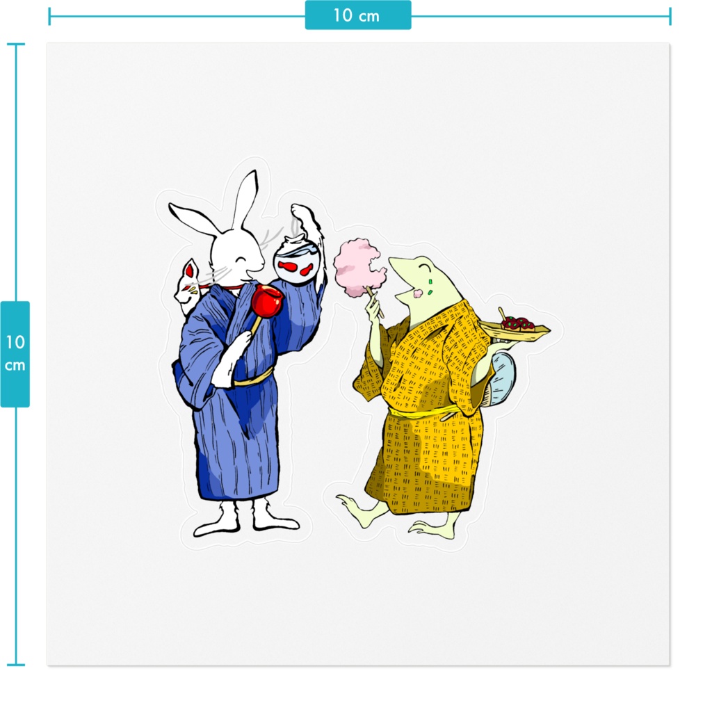 【ぎがと屋台】クリアステッカー