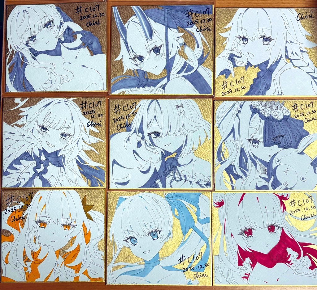 C107色紙【キャラリクエスト有り】