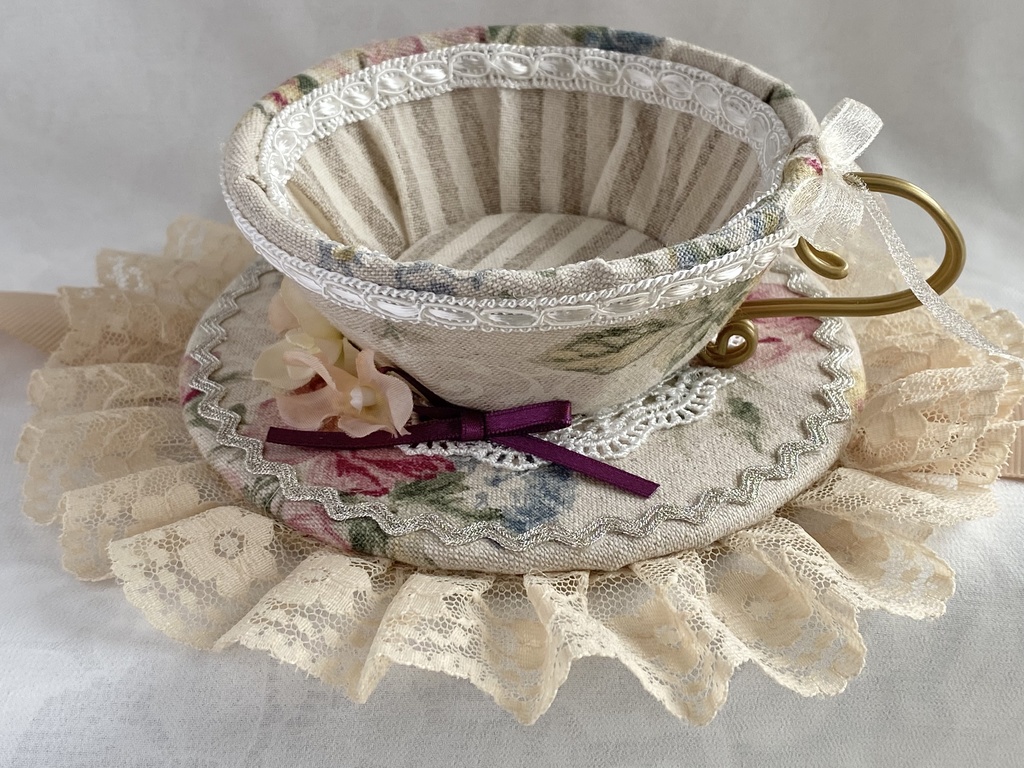 ヘッドドレス*ティーカップ*ベージュ