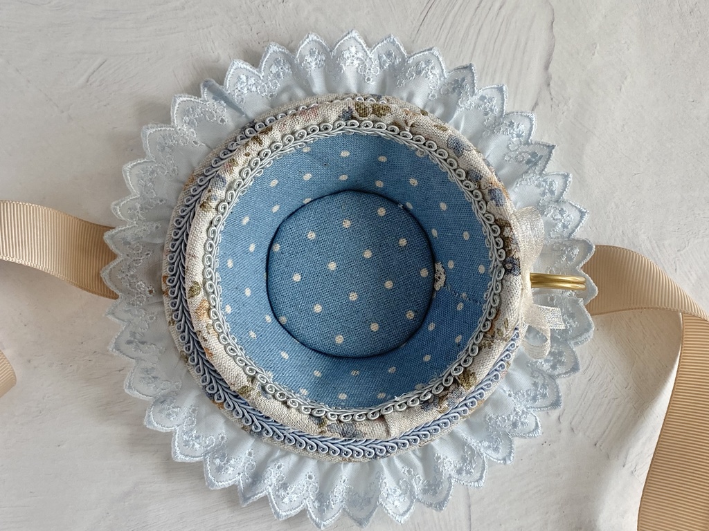 ヘッドドレス*ティーカップ*水色