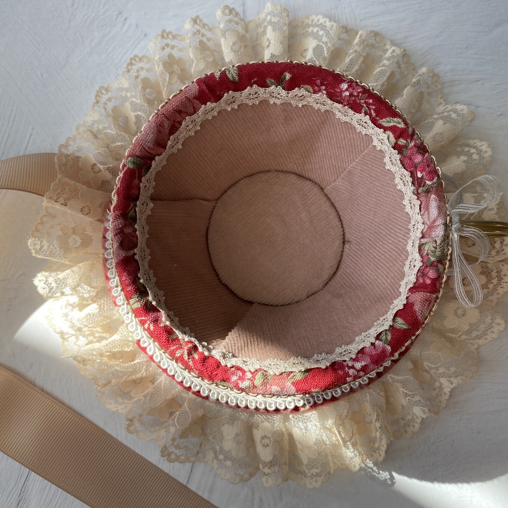 ヘッドドレス*ティーカップ*赤