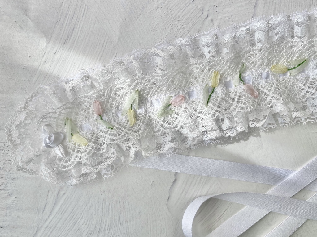 ヘッドドレス＊リボン刺繍＊チューリップ