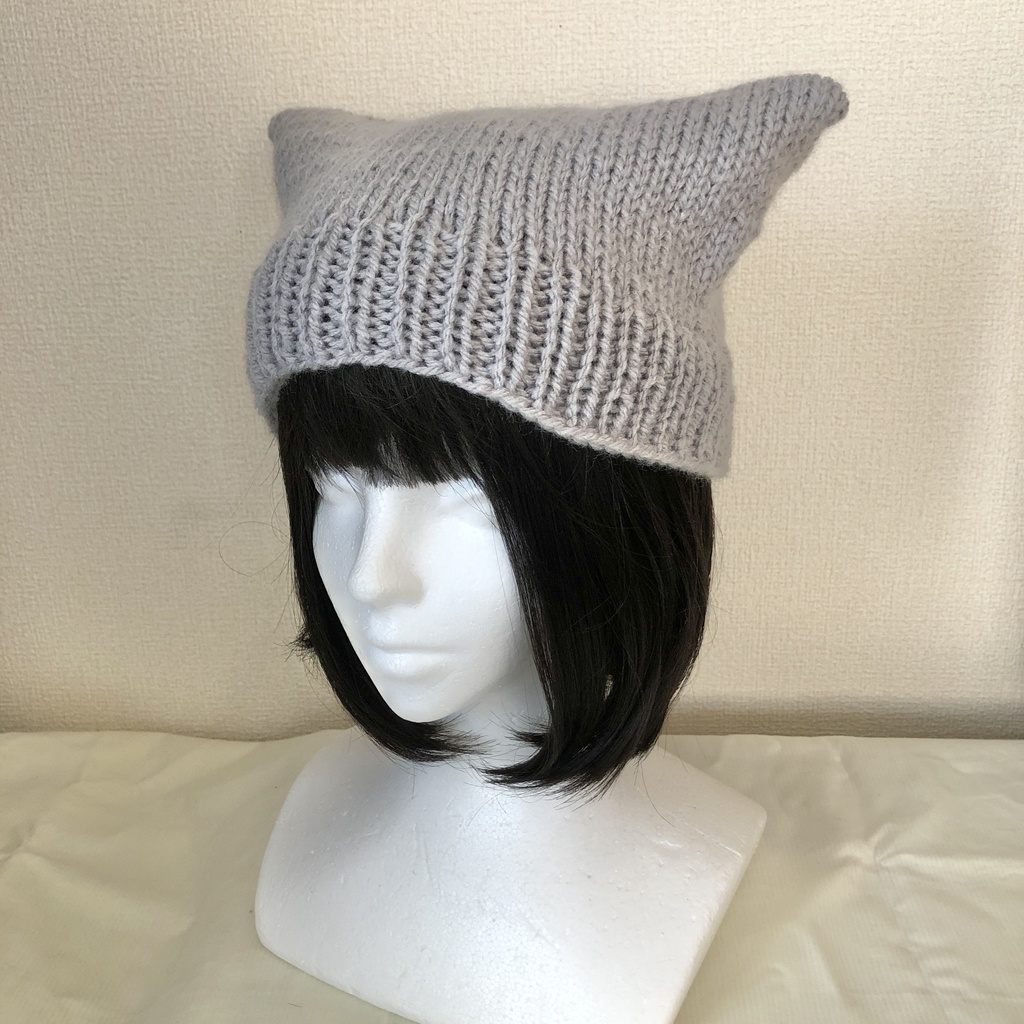 猫耳ニット帽子