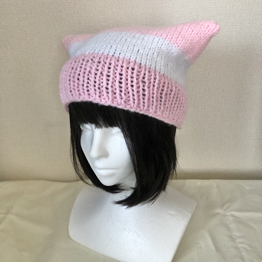 猫耳ニット帽子