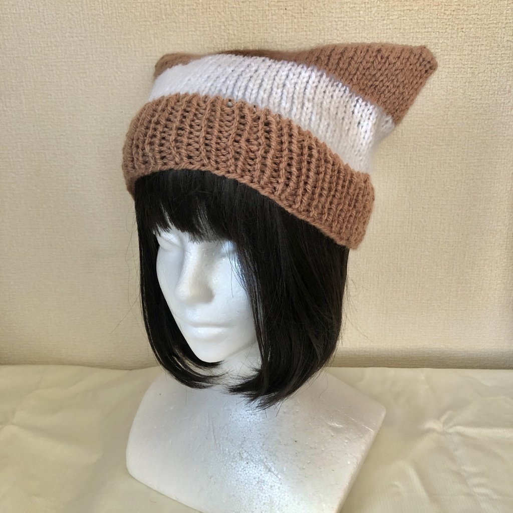 猫耳ニット帽子
