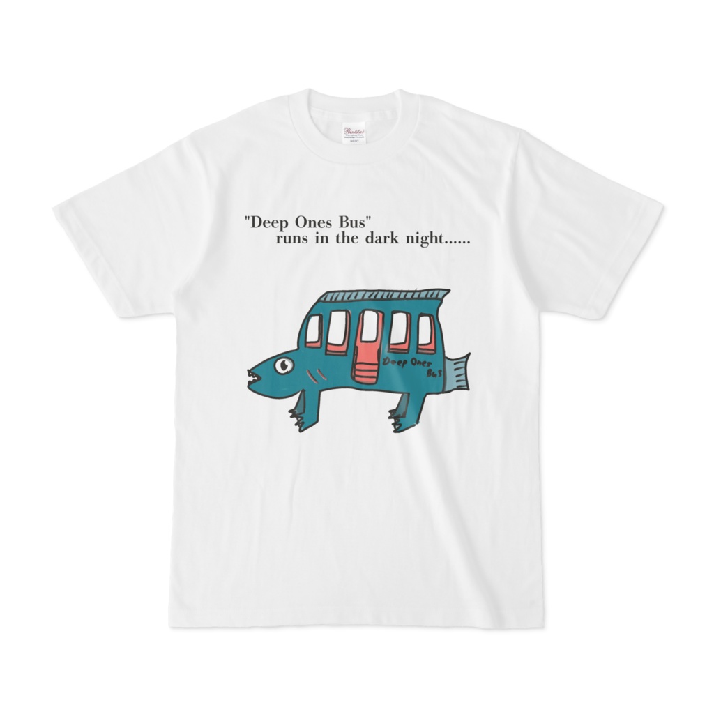 【クトゥルフ神話グッズ】Deep Ones Bus 白Tシャツ