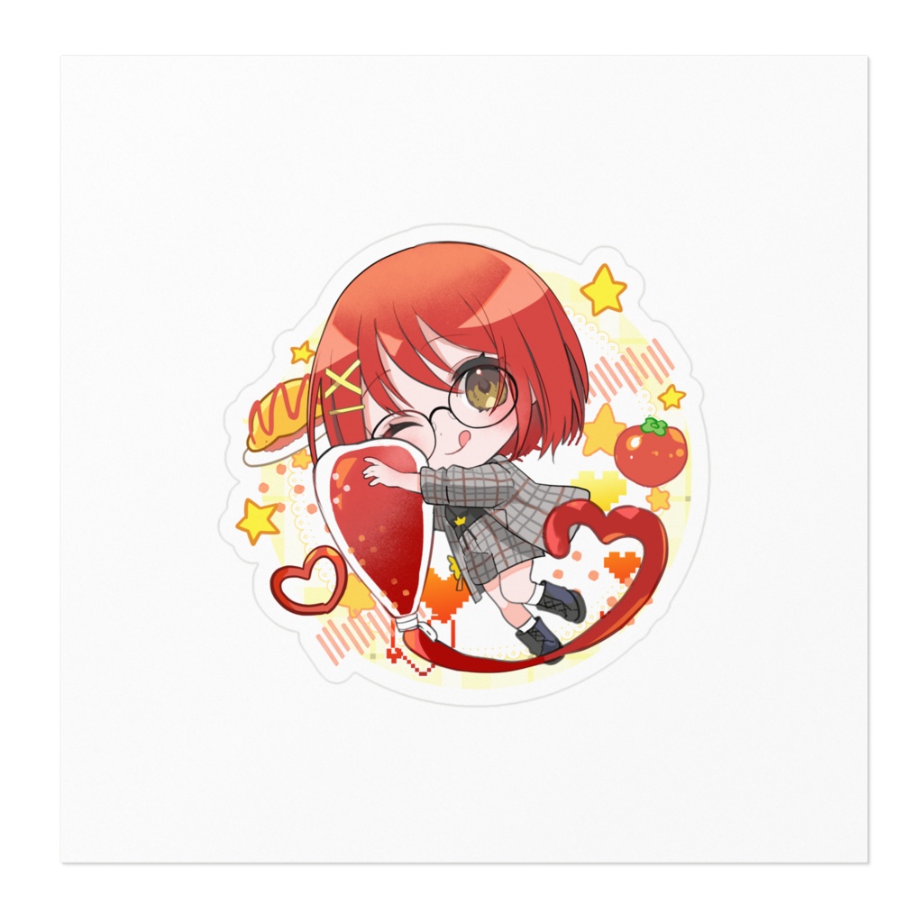 【誕生日2023グッズ】ケチャップと日南紗寧のステッカー