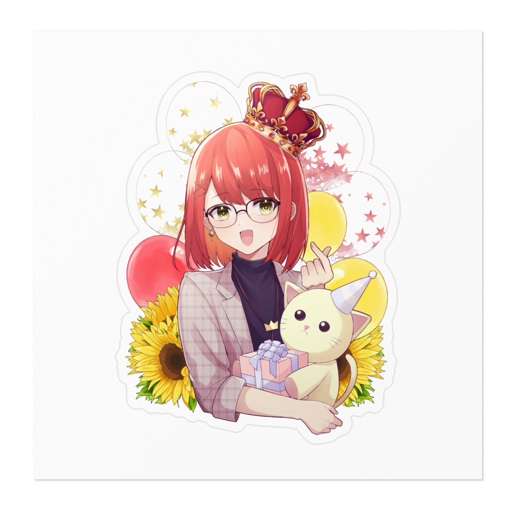 【誕生日2024グッズ】本日の主役の日南紗寧のステッカー