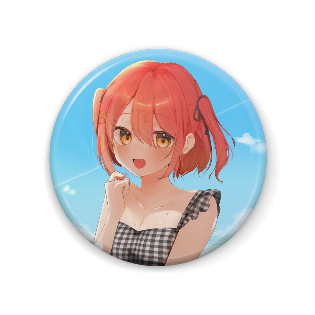 【お誕生日2026グッズ】真夏の海辺缶バッチ
