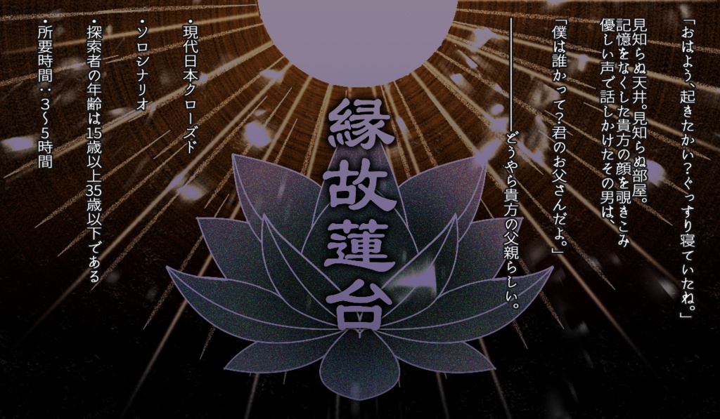 クトゥルフ神話TRPG「縁故蓮台」