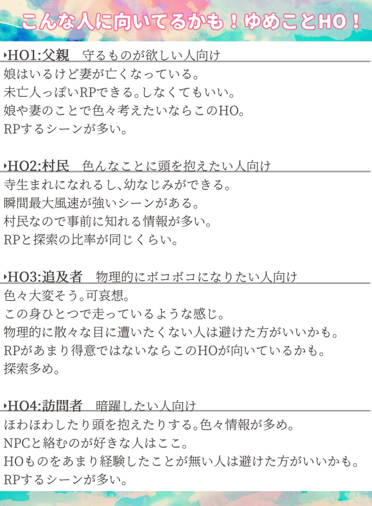 クトゥルフ神話TRPG「幽明境を異にして、」
