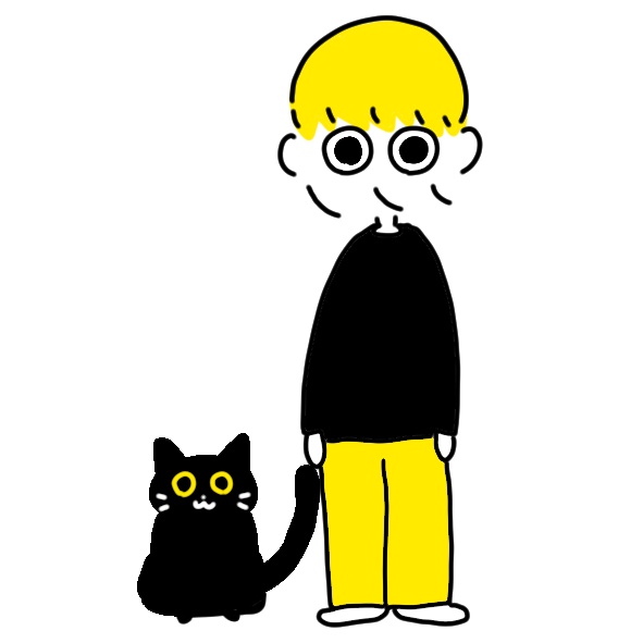 秋鹿えいと&黒猫のクロのアクリルスタンド