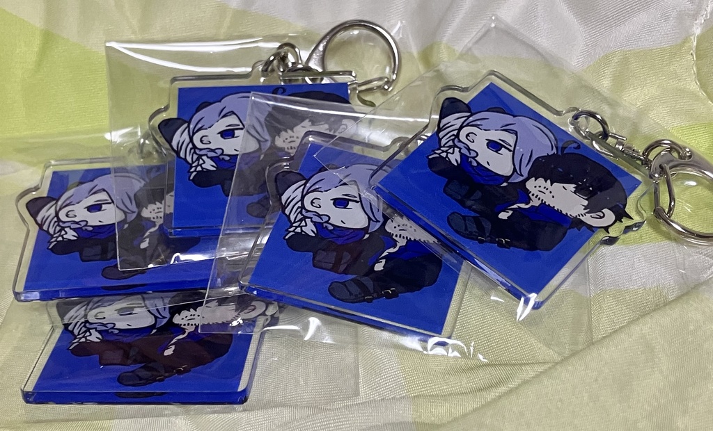 主従アクリルキーホルダー