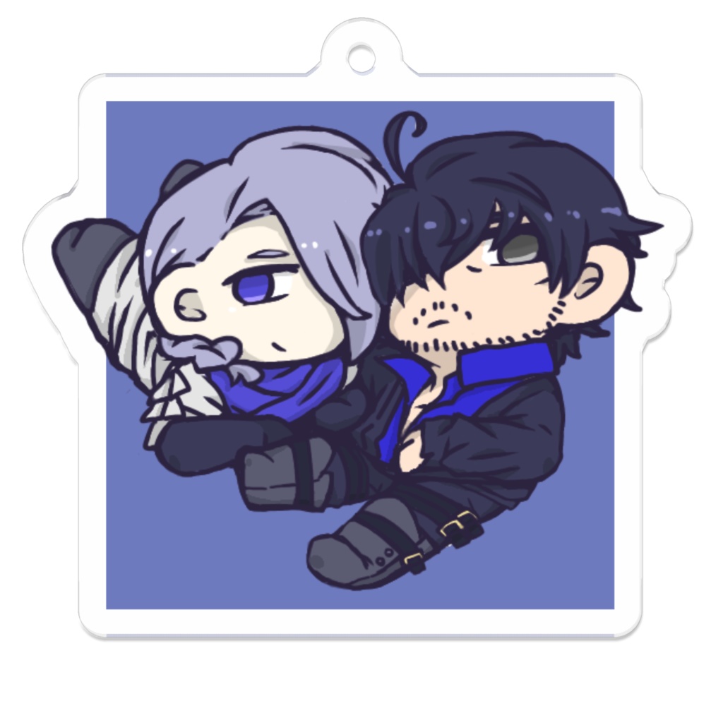 主従アクリルキーホルダー